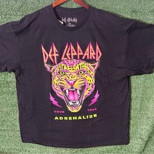 Def Leppard Black Graphic T-Shirt